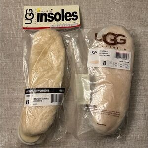 UGG - New never used-Women's Cream Sheepskin Insoles-Size 8